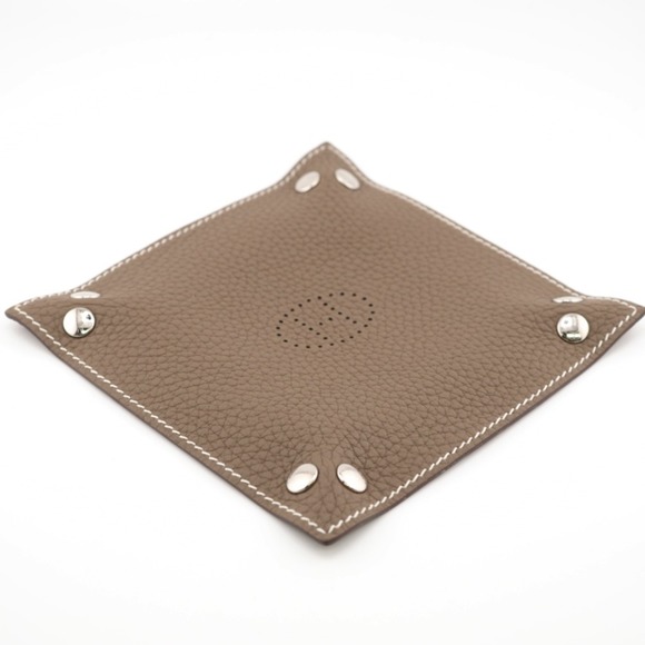 HERMES/Hermes Vidopoche Accessory Case Meads Other Accessories Khaki Ladies - Picture 7 of 12